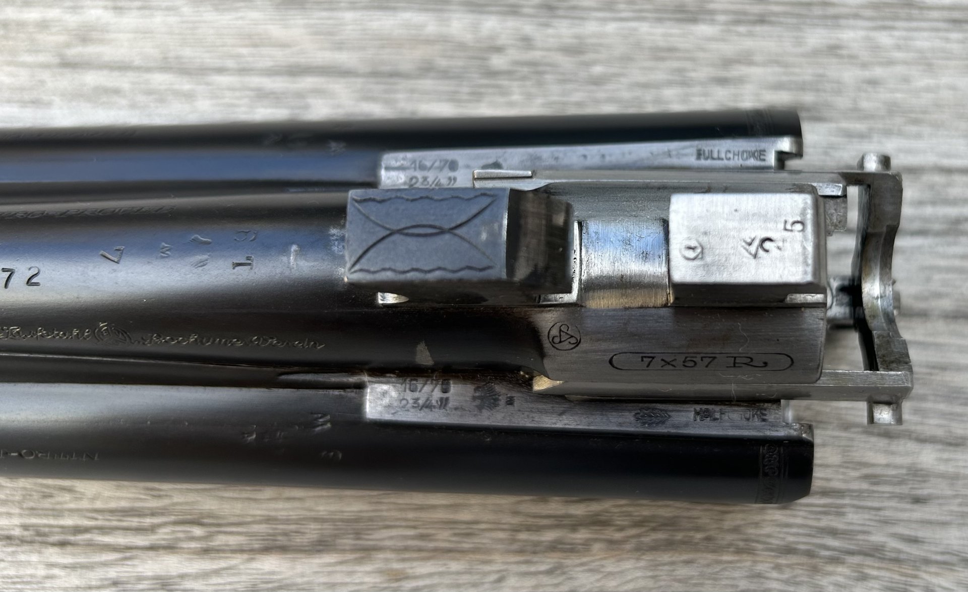 Drilling Sauer & Sohn 16/16/7x57R – Bild 8