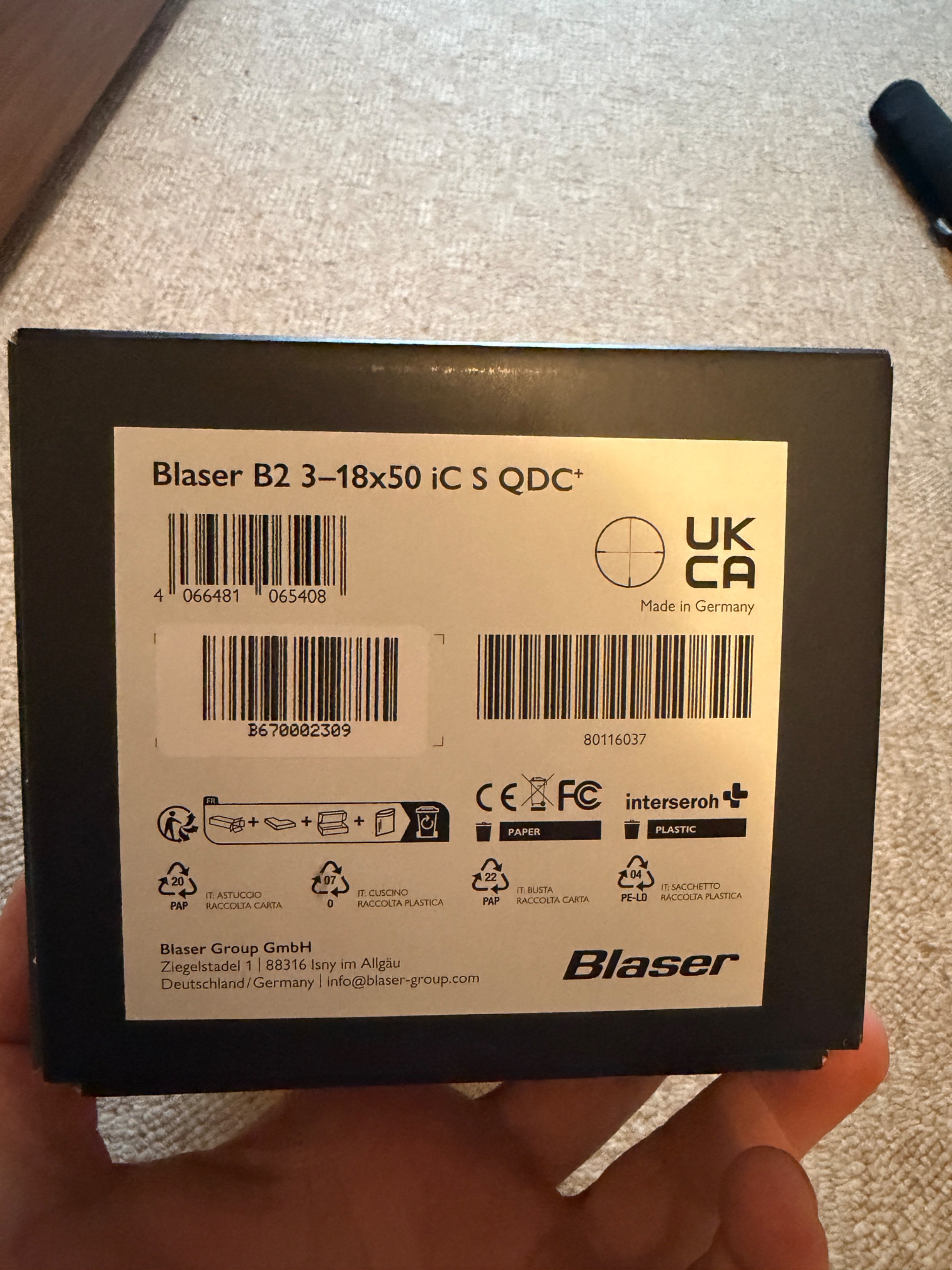 Blaser B2 3–18×50 iC S QDC+ Neuwertig – Bild 2