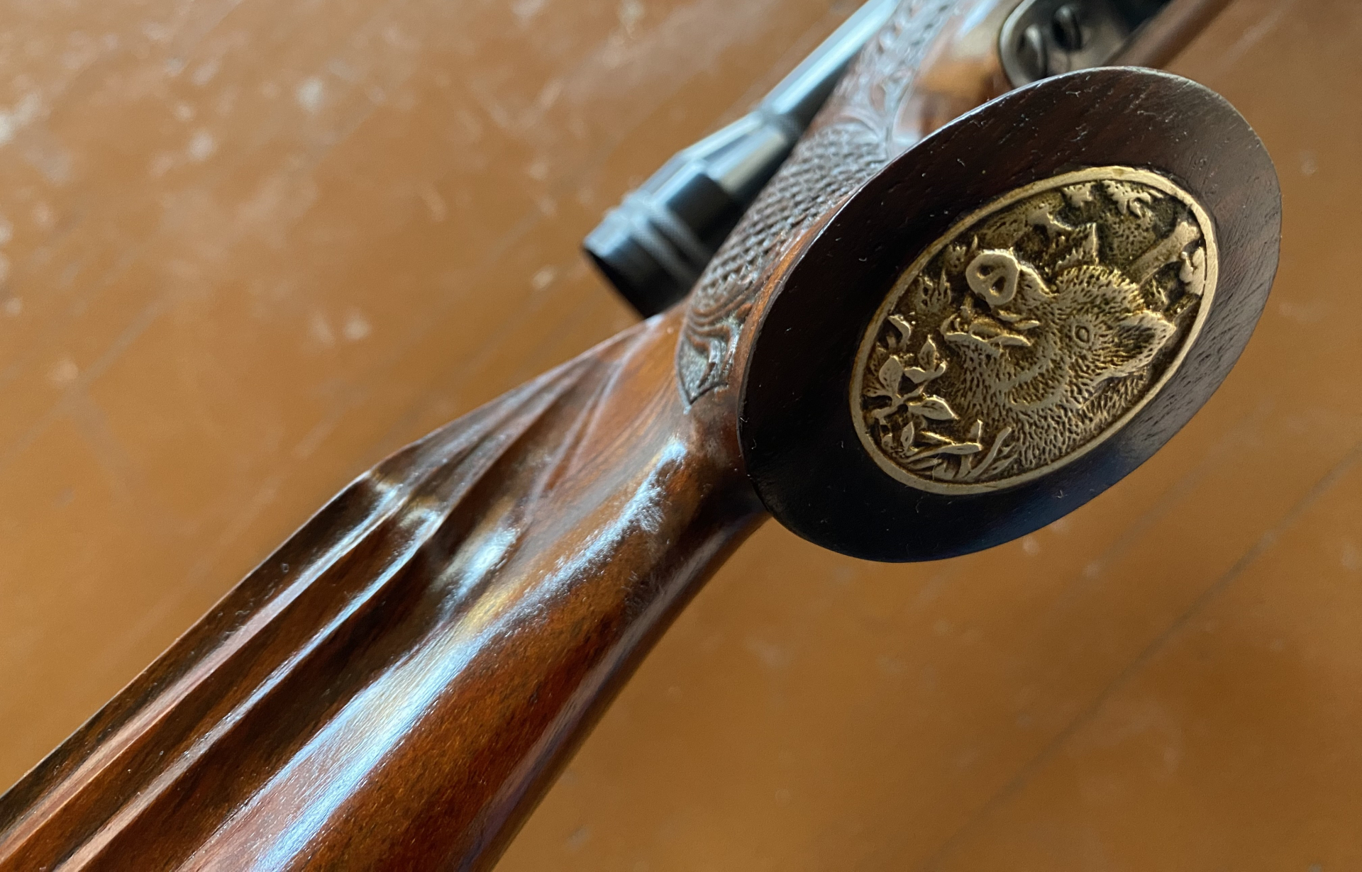 Erfurt 98er Schilling 9x57 handgefertigter Luxus Linksschaft Stutzen Hertel & Reuss – Bild 6