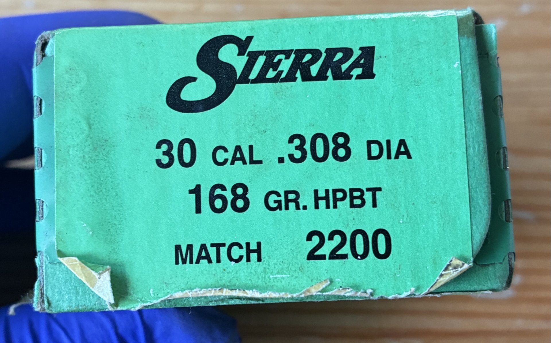 285 Stck Sierra Match King Geschosse, HPBT, Moly beschichtet, .308 Dia, 168gr Gewicht, Nr 2200 – Bild 1
