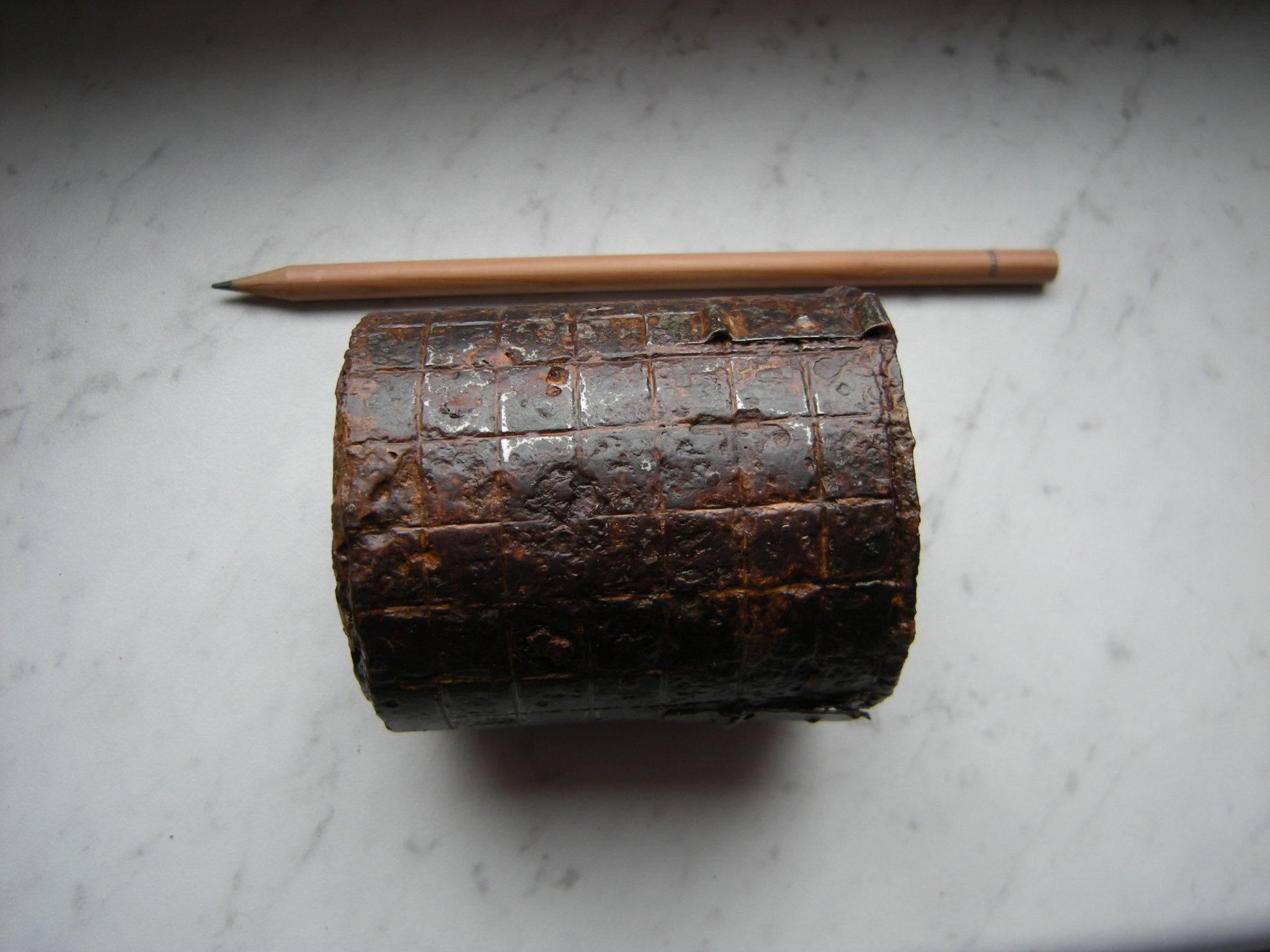 Wehrmacht original Stielhandgranate M43 Splitterring Kartoffelstampfer Topf sandgelb – Bild 3