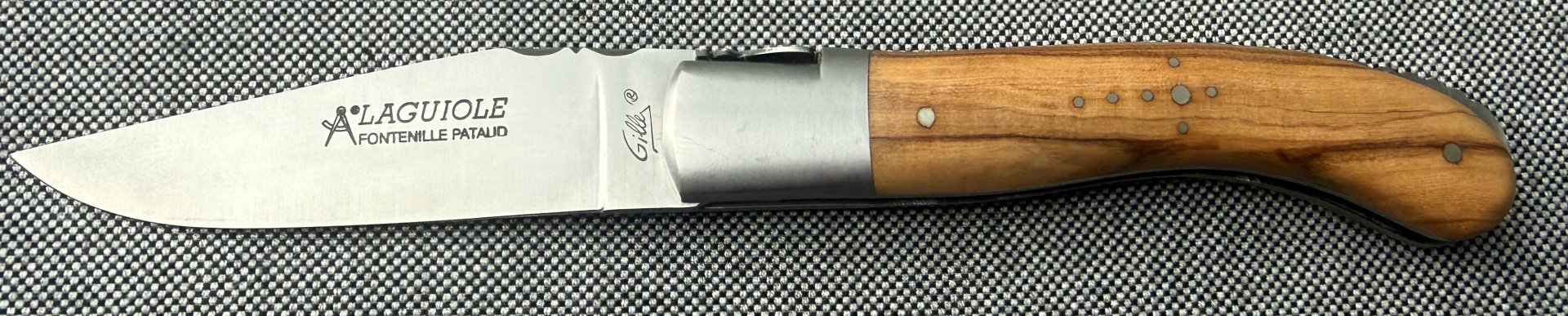 Laguiole Sport Fontenille Pataud – Olivenholz Handarbeit – Gilles – Lockback – Bild 1