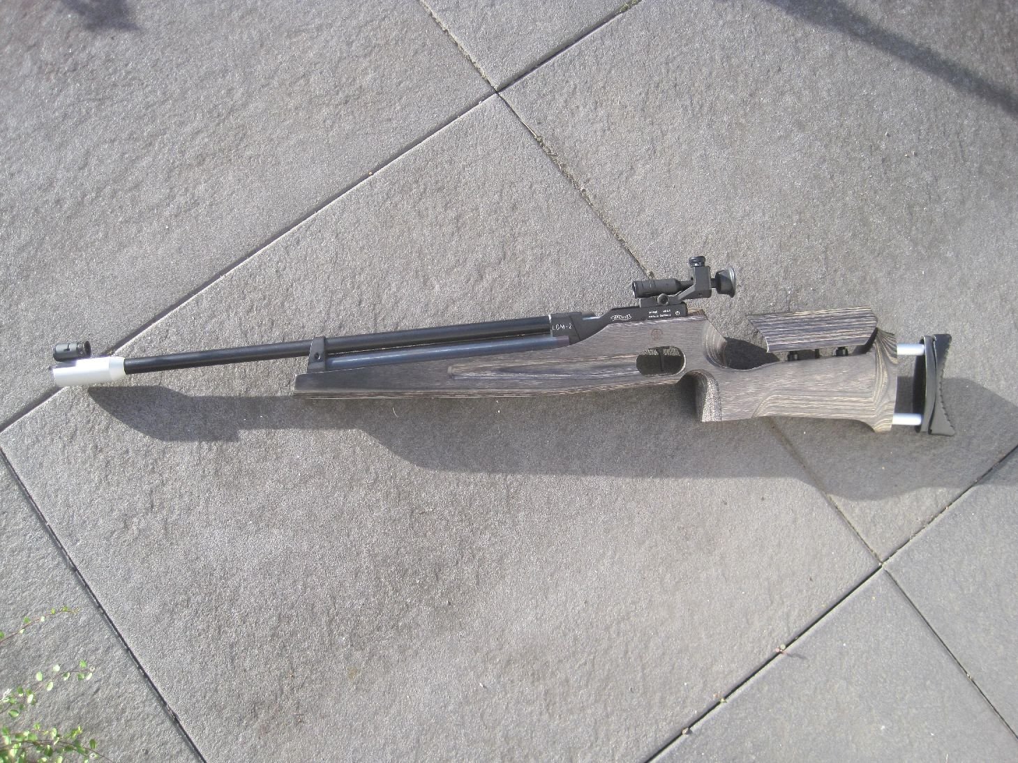 Matchluftgewehr WALTHER LGM - 2 - RECHTS mit einst.Ringkorn- TOP – Bild 1