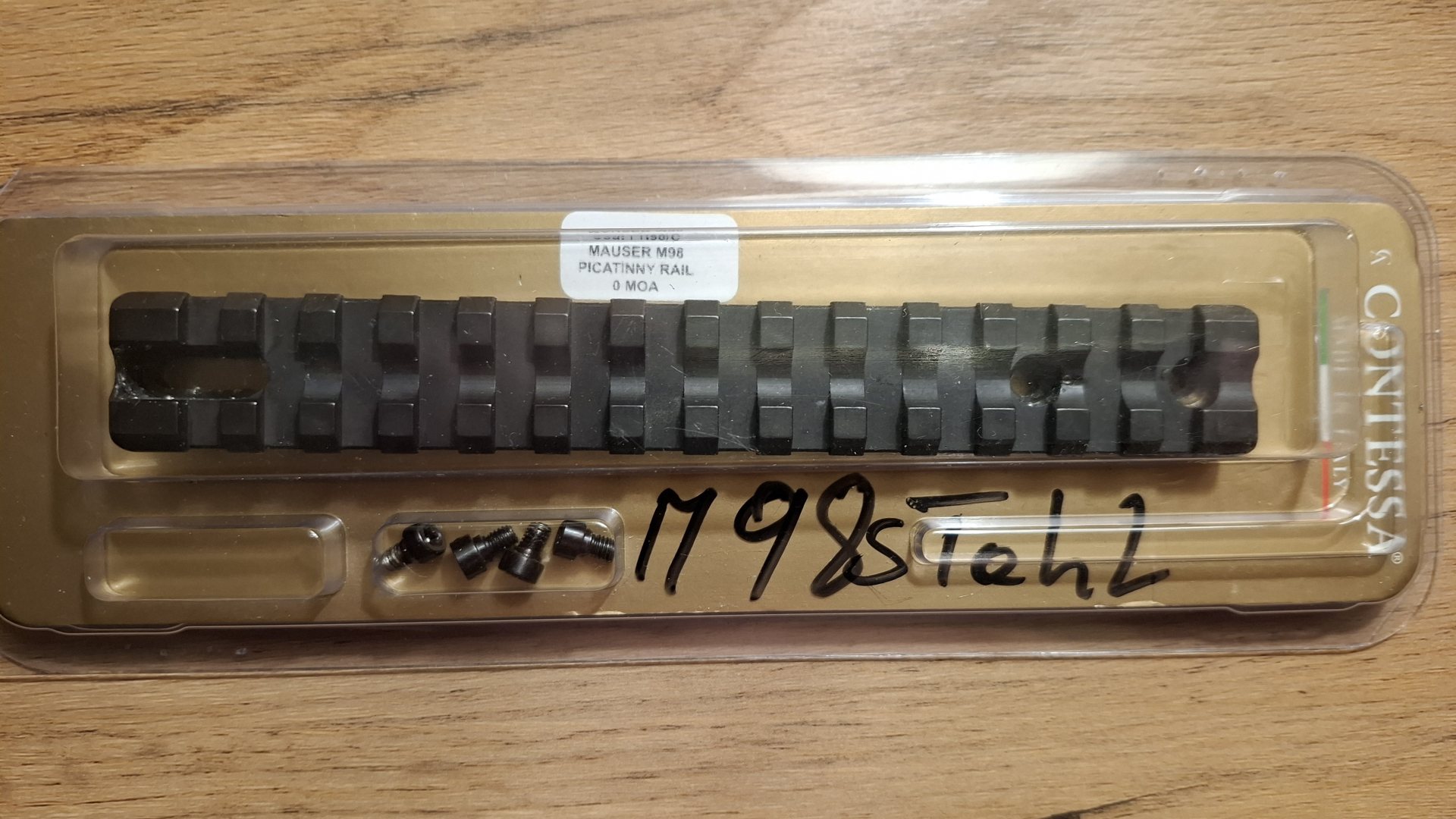 PICATINNY RAIL STAHL FÜR MAUSER 98 – Bild 1