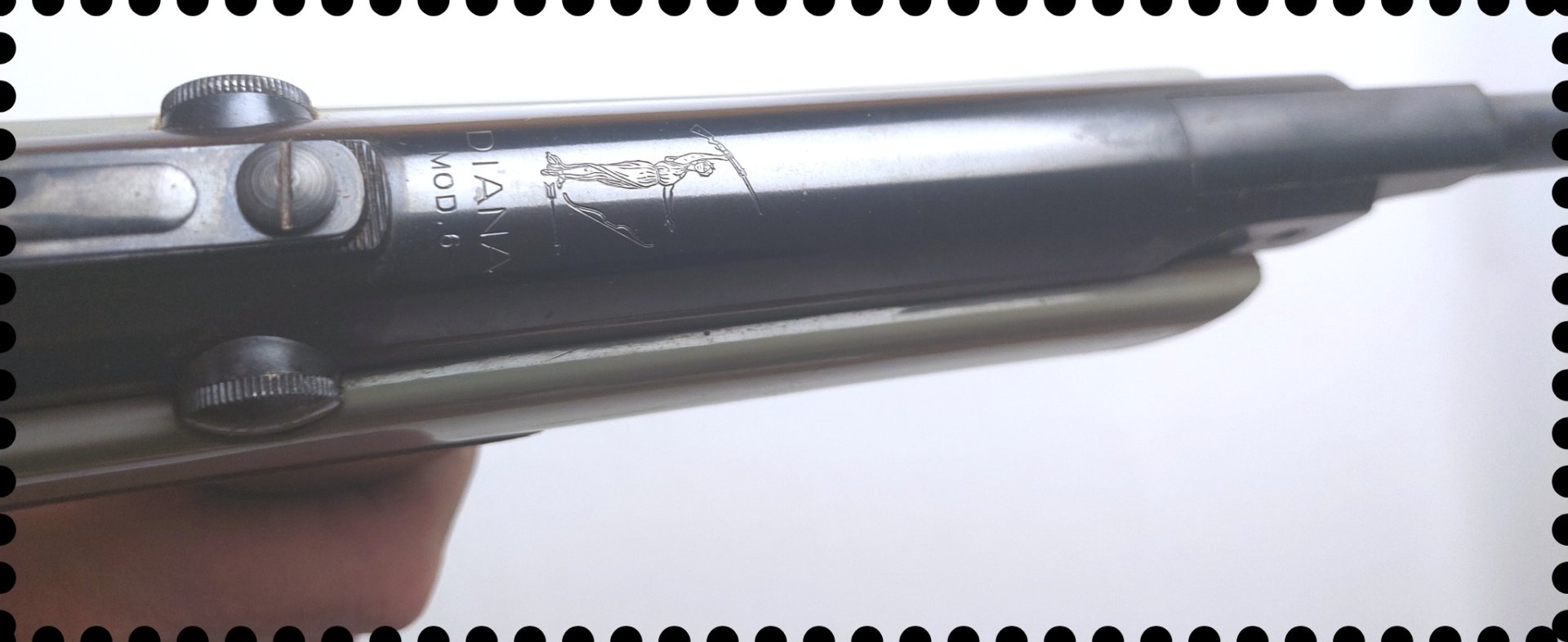 Vintage Luftpistole Diana 6 solide Lupi – Bild 4
