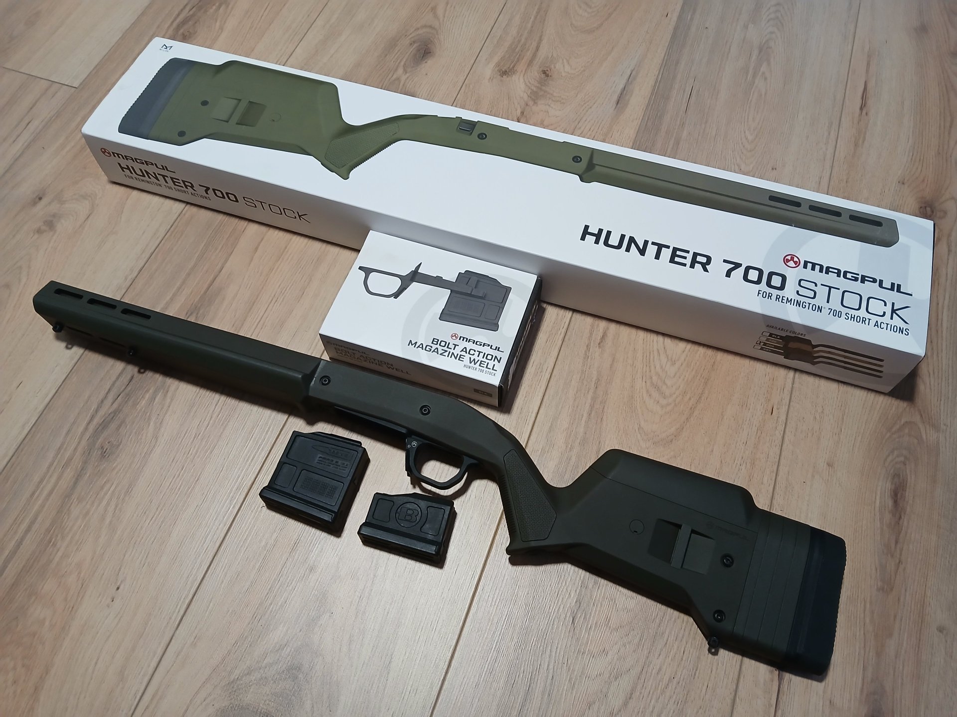Schaft Magpull Hunter 700 Oliv inkl. Magazinkit für Rem 700 SA – Bild 1