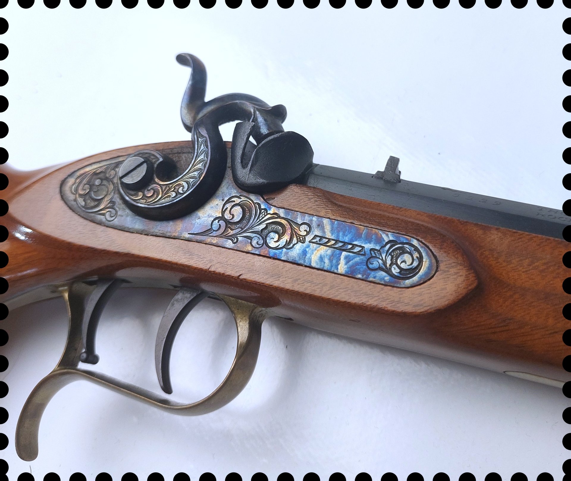 Schöne Thompson Patriot Perkussionspistole Cal.45 alte Fertigung – Bild 3