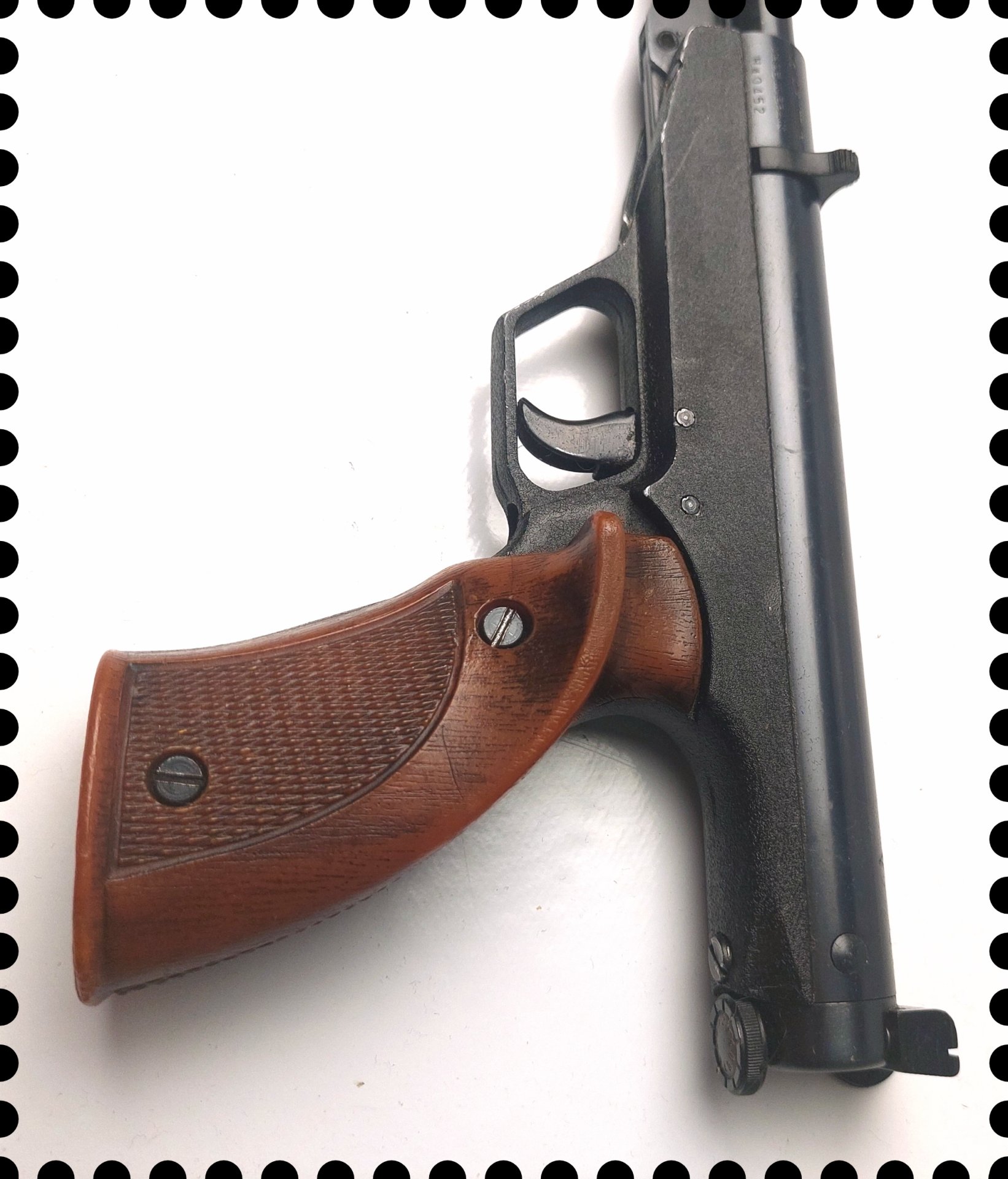 Vintage Luftpistole Spanien interessante Technik – Bild 3