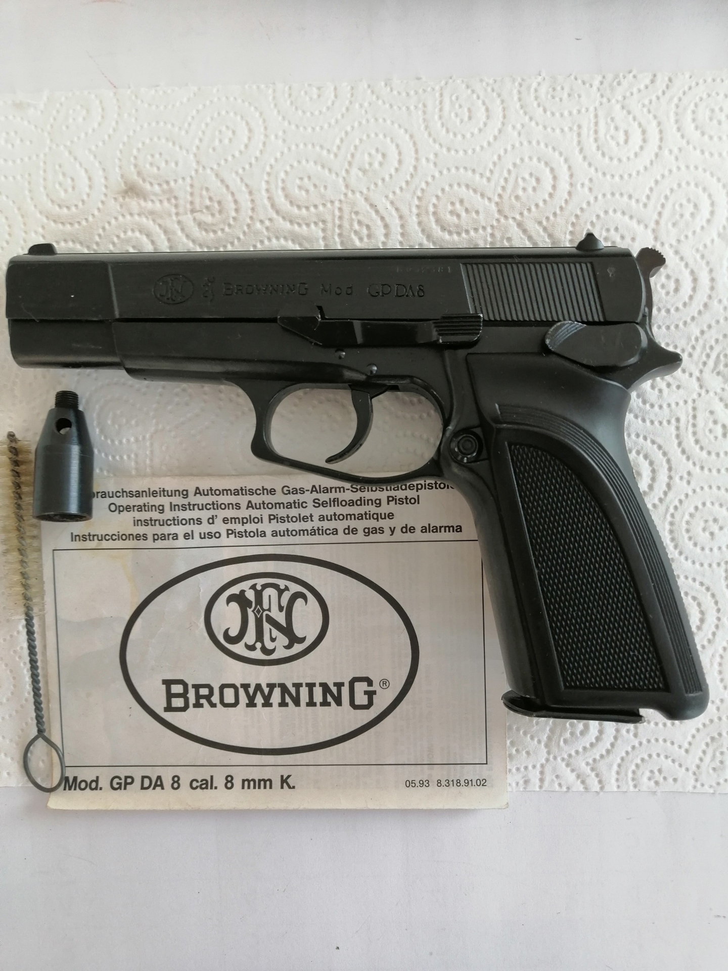 Browning Pistole Mod. GPDA8 im Kaliber 8 mm und in der OVP !!!! – Bild 2