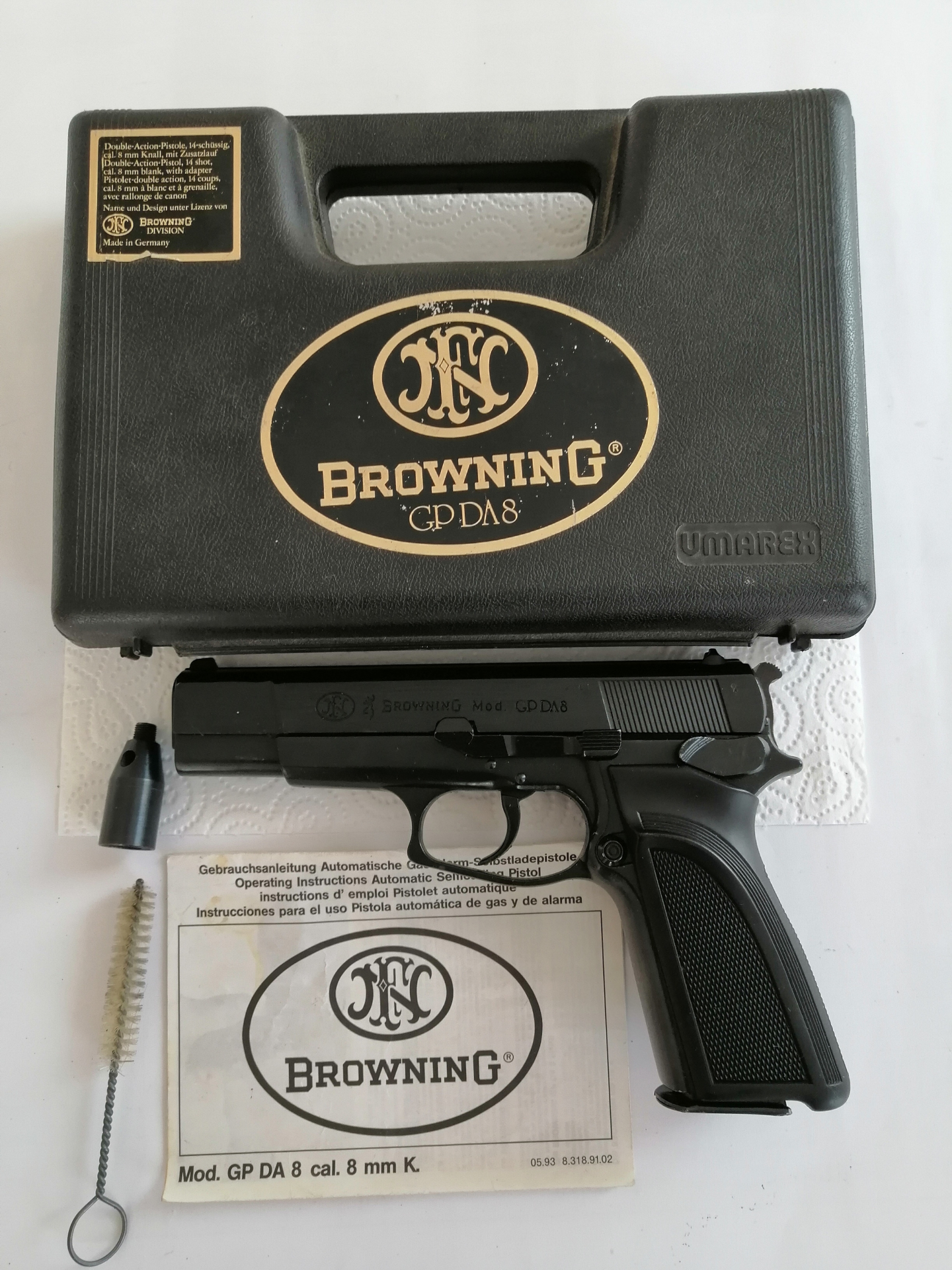 Browning Pistole Mod. GPDA8 im Kaliber 8 mm und in der OVP !!!! – Bild 1