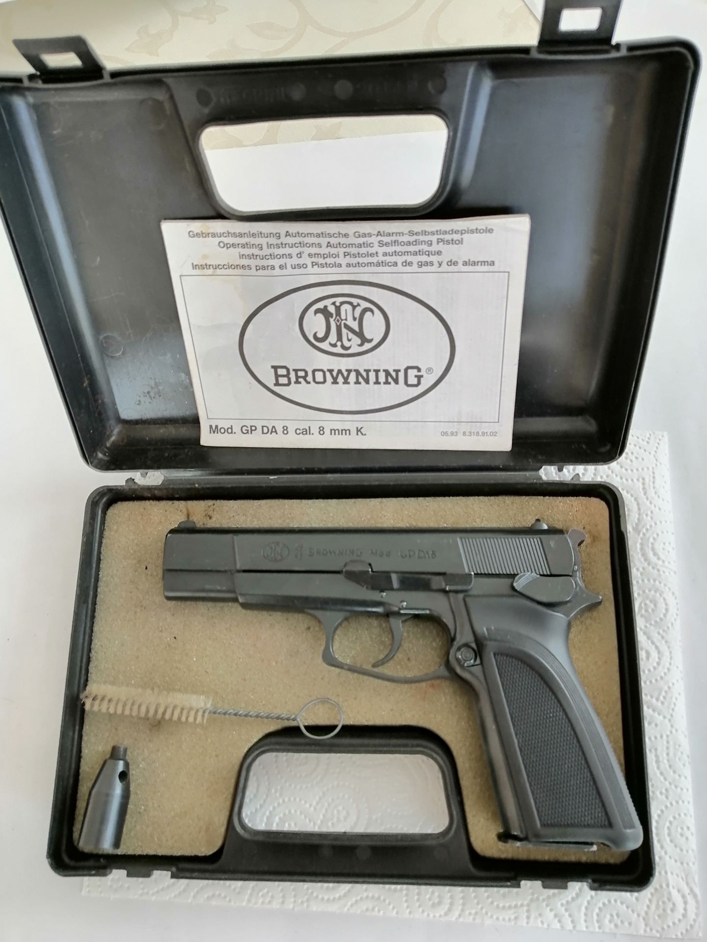 Browning Pistole Mod. GPDA8 im Kaliber 8 mm und in der OVP !!!! – Bild 5