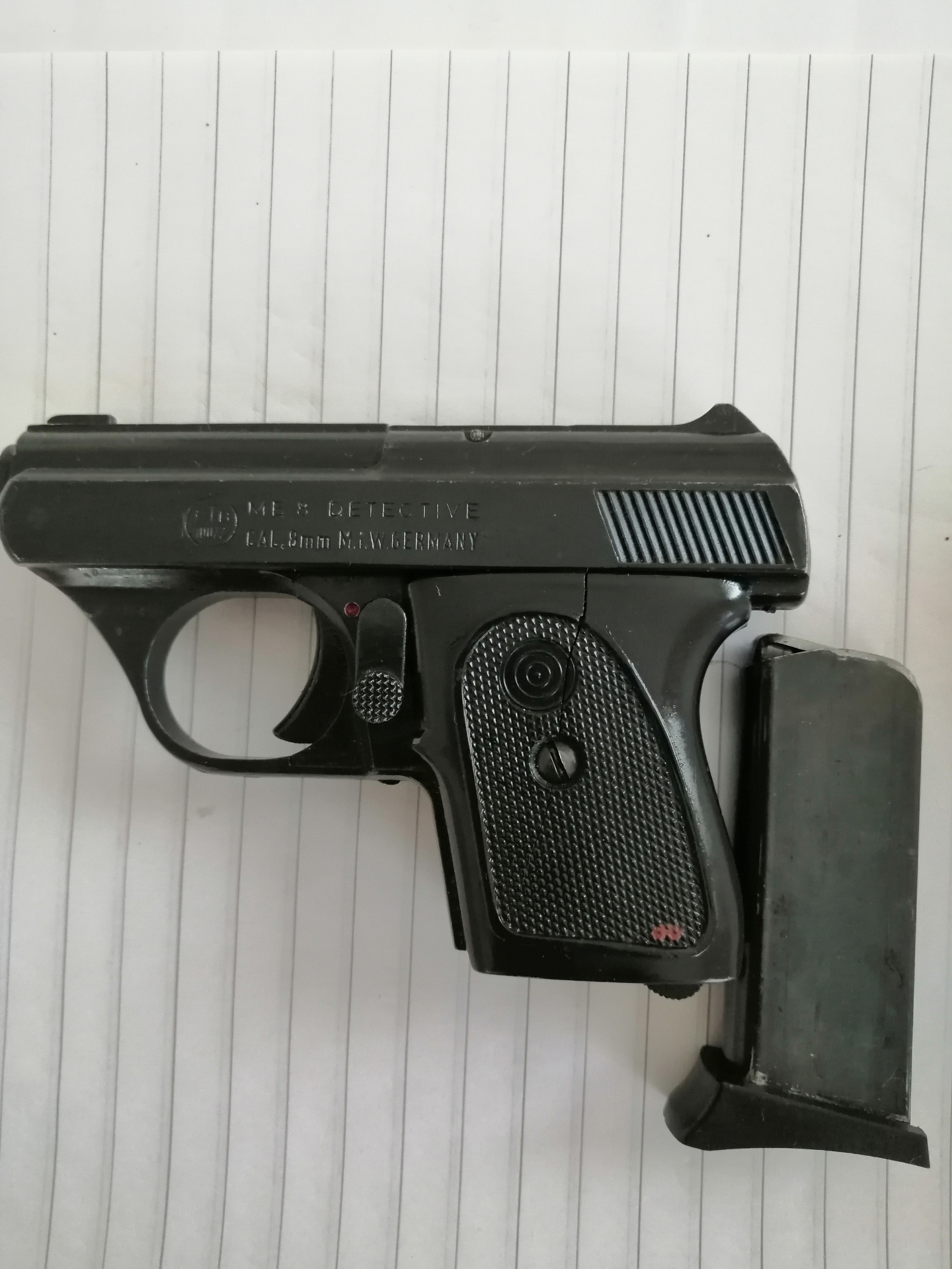 ME 8 Detective Pistole im Kal. 8mm M.i.W Germany – Bild 3