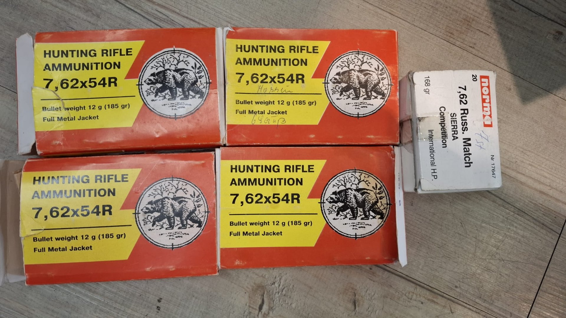 Munition Konvolut 7,62x54R Mosin Nagant Patronen Sport Ordonnanz – Bild 1