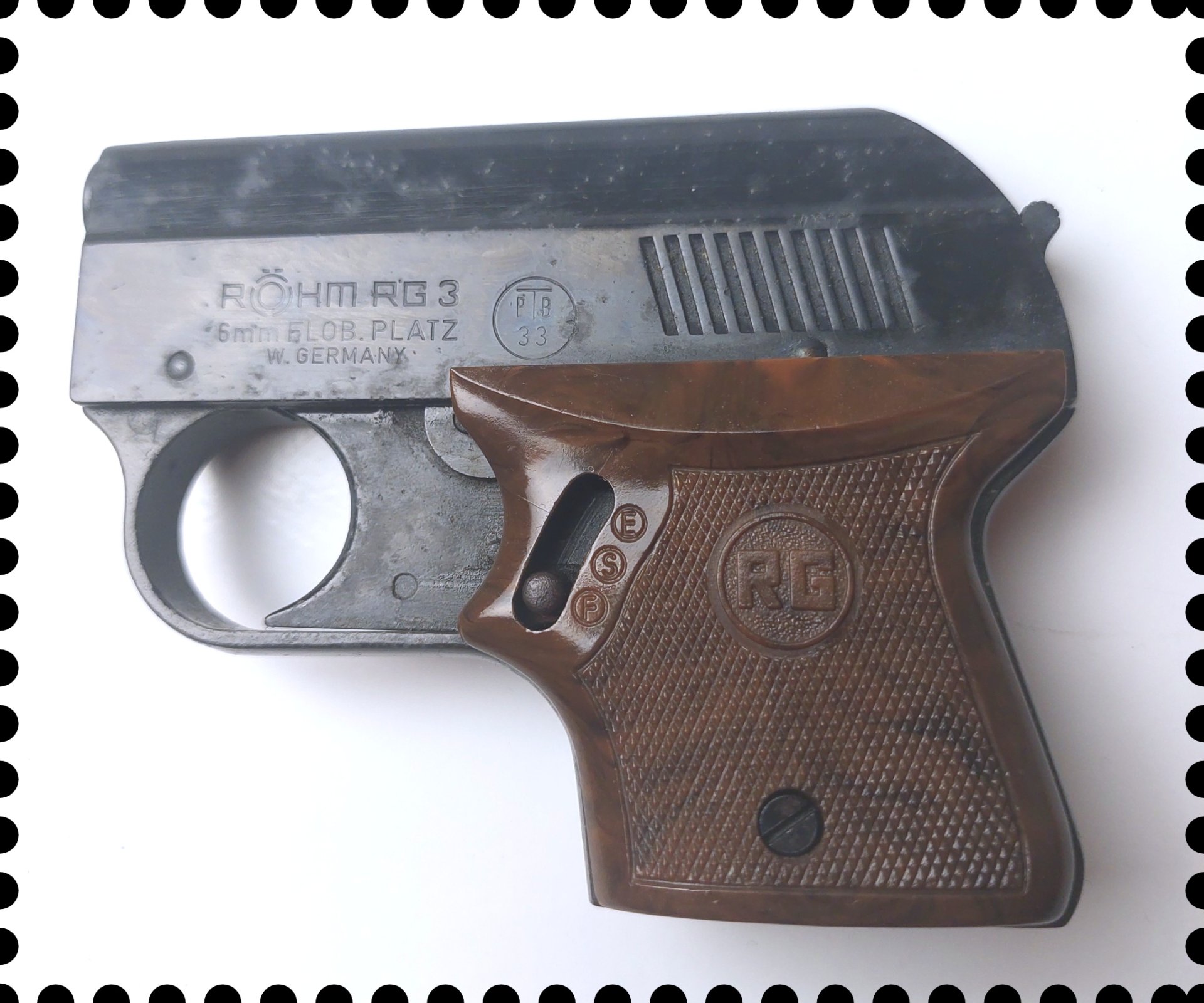 Vintage Roehm RG3 Gaspistole Signalpistole frühe Ptb 33 – Bild 3