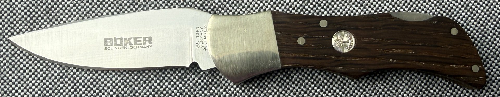 Böker Folding Hunter – Klassisches Jagdtaschenmesser – Solingen 440C – Top Zustand! – Bild 1