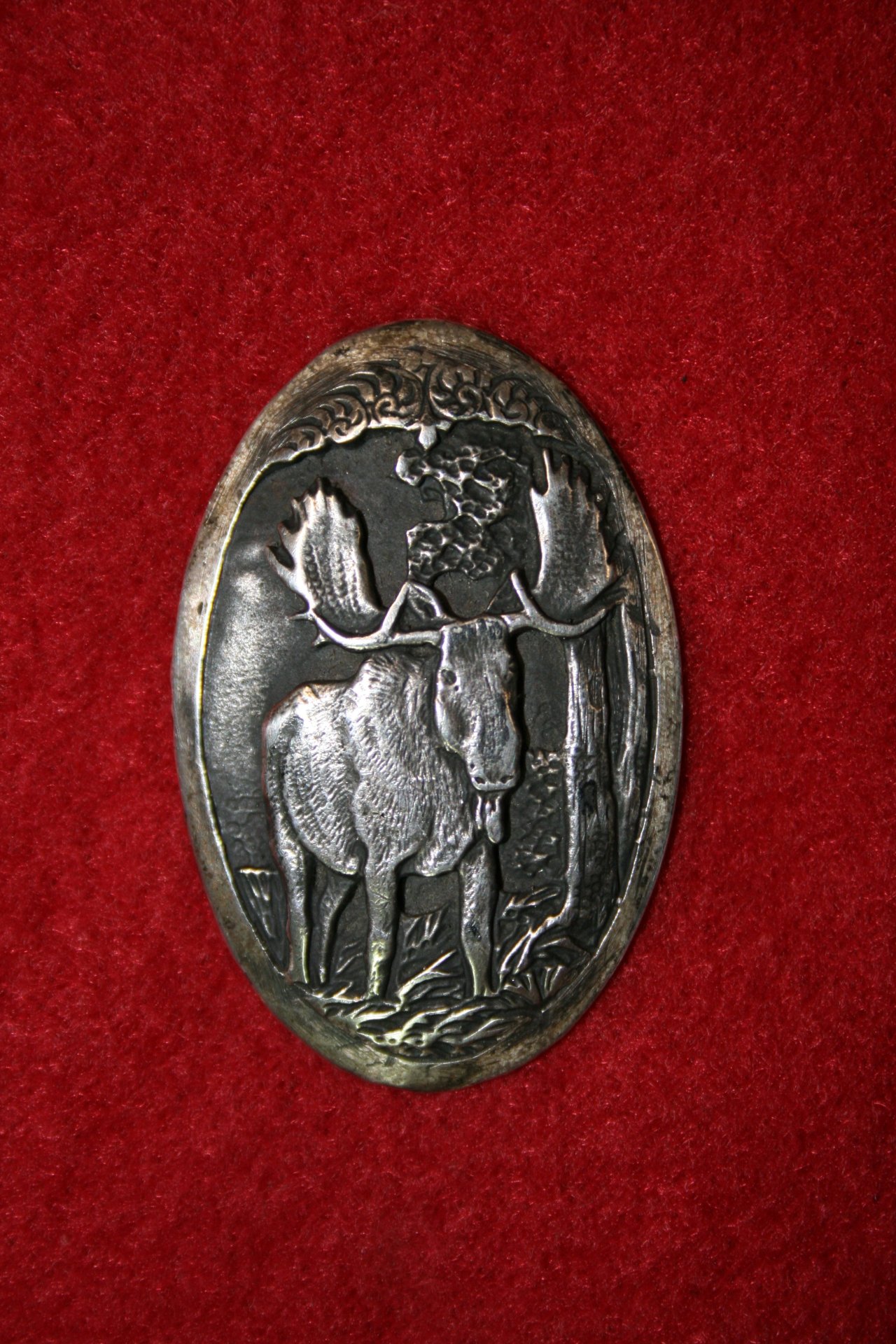 Pistolengriffkäppchen 925er Silber "Elch" – Bild 1