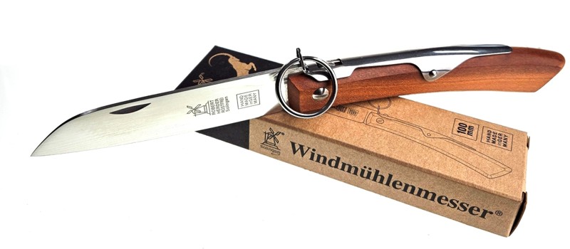 Taschenmesser, Windmühlenmesser, IBEX mit Ratchet-Lock, Pflaume, Holster – Bild 3