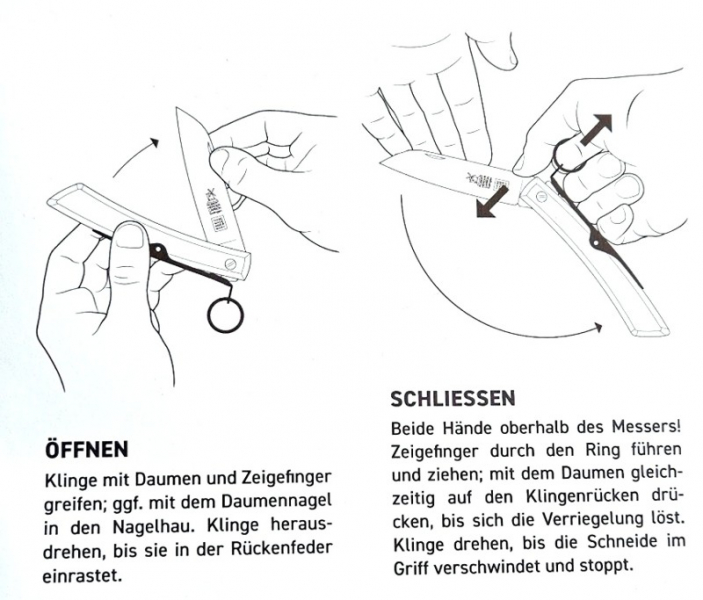 Taschenmesser, Windmühlenmesser, IBEX mit Ratchet-Lock, Räucher-Eiche, Holster – 2. kép