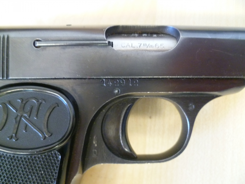 Pistole FN Herstal 1910/22 Bavarian Banks 7,65 mm Browning – Bild 5