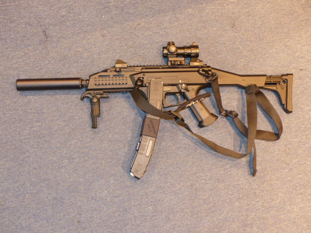 Pistole CZ Scorpion EVO3 cal. 9mm mit EVO3 B&T Schalldämpfer – Bild 2