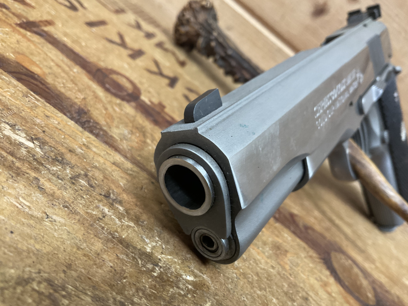 SLP Series 80 COLT MK IV Gold Cup National Match, Kal..45ACP, mit Holster, guter Zustand!!! – Bild 3