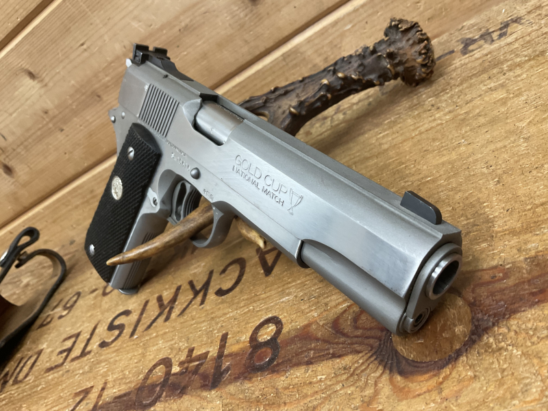 SLP Series 80 COLT MK IV Gold Cup National Match, Kal..45ACP, mit Holster, guter Zustand!!! – Bild 5