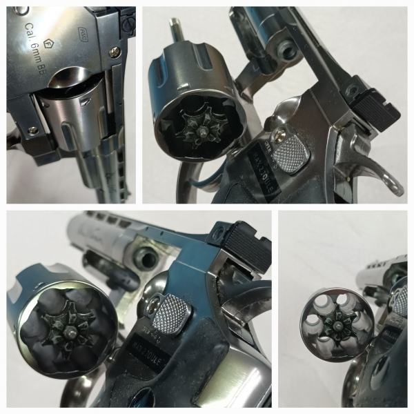 REVOLVER D.Wesson CO2 Waffe + 6. Patronen + CO2 Kapseln __=__ BESTZUSTAND – imagen 2