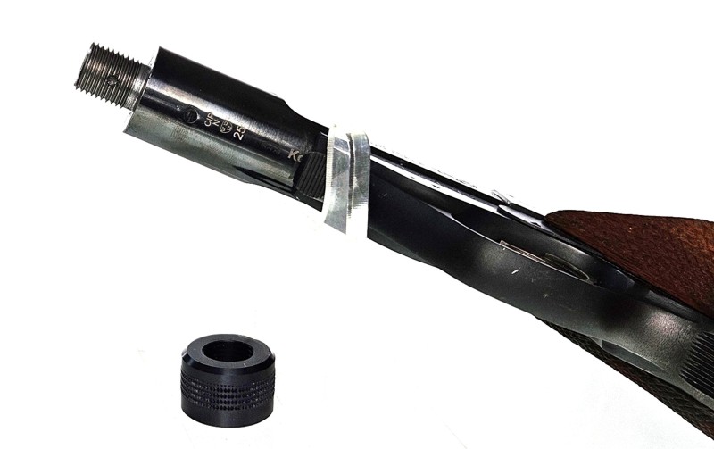 Sportpistole, High Standard, 103 Olympic, Mündungsgewinde, 12" Austauschlauf, .22lr – Bild 2