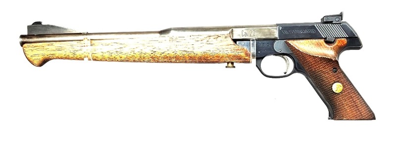 Sportpistole, High Standard, 103 Olympic, Mündungsgewinde, 12" Austauschlauf, .22lr – Bild 3