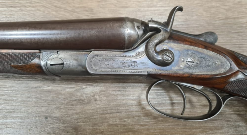 Hahn Doppelflinte Hollis & Son London – billede 3