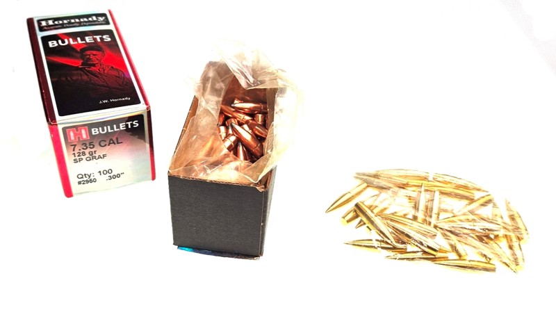 Hornady Matrizensatz 7,35 Carcarno, 7,35x51mm, Hülsen, Geschosse – Bild 2
