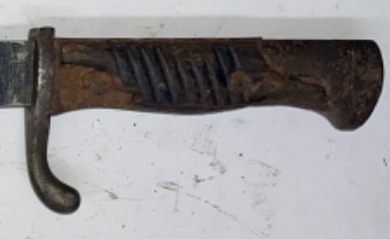 Bajonett K 98/05 Säge 1 WK Wehrmacht Mauser No Koppelschuh Faschinenmesser – Bild 4