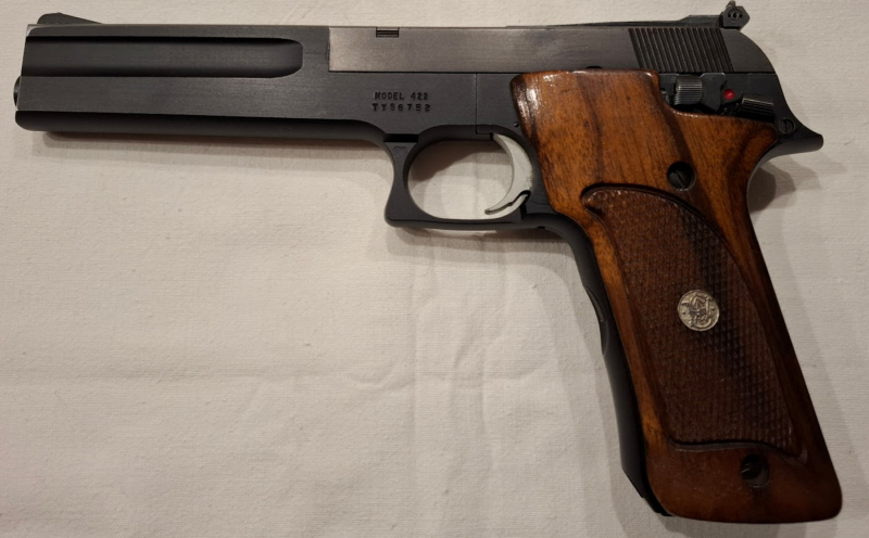 Smith & Wesson Mod. 422 .22 l.r. – 6" – Mikrometervisier – Holzgriffe – Koffer/Anleitung – Bild 2