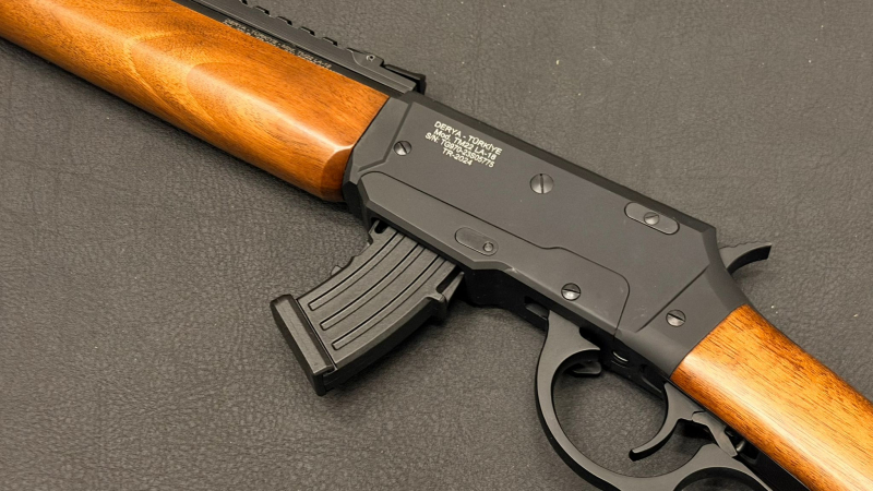 DERYA TM22LA Wood | Kleinkaliber KK Unterhebelrepetierbüchse | .22lr | 18" | entnehmbares Magazin – Bild 6
