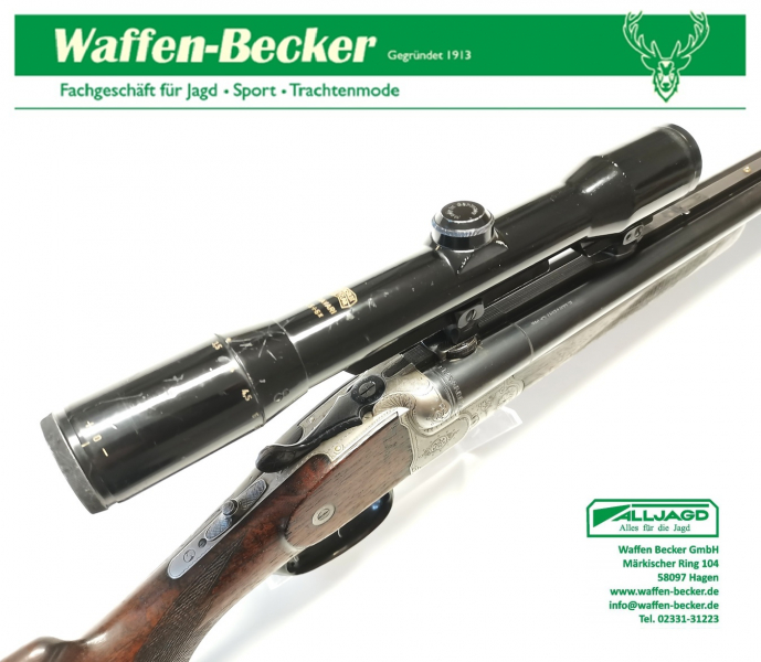 Drilling Krieghoff Mod. Waldschütz Stahl Kal. 7x57R + 16/70 – Bild 3