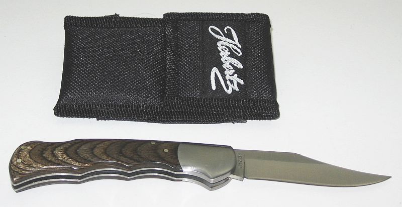 Herbertz Zweihandmesser 440-er Stahl mit Etui aus früherer Kollektion – Bild 2
