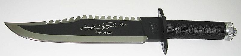 RAMBO Messer First Blood Part II John J. Rambo Individually Numbered Signature Edition Neu/Ovp – imaginea 3