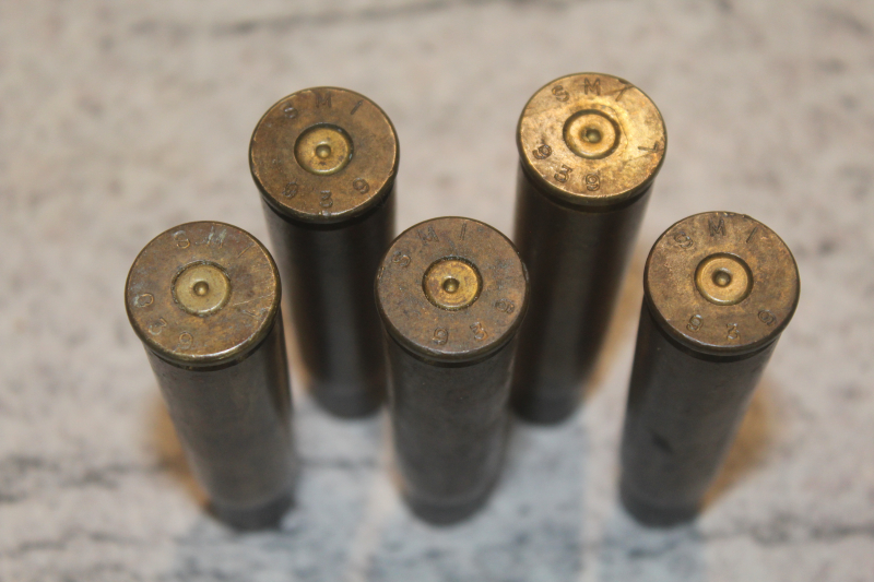 BREDA MG SAFAT Luftwaffe 12,7x81 SMI messing hülse SATZ VON 5 STÜCK – Bild 2