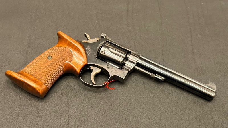 Smith & Wesson Mod. 14 Revolver | .38 Special | 6" Lauf | verstellbare Visierung – Bild 4