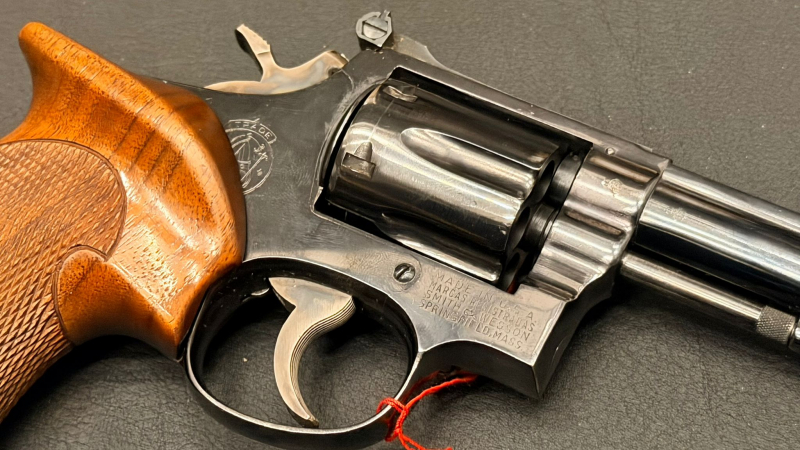Smith & Wesson Mod. 14 Revolver | .38 Special | 6" Lauf | verstellbare Visierung – Bild 6