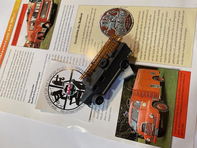Dt.Reich Modell Feuerwehr Auto Austria Bedford 1939 No Messer Bajonett – Bild 2
