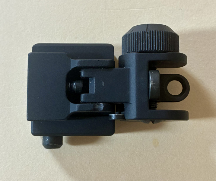 AR-15 GG&G Flip Up Iron Rear Sight Kimme Visier hinten AR15 – obrázek 3