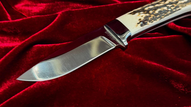 DNC "Anker" – Exklusives Jagdmesser | Hirschhorngriff | Böhler 440C | Lederscheide – Bild 2