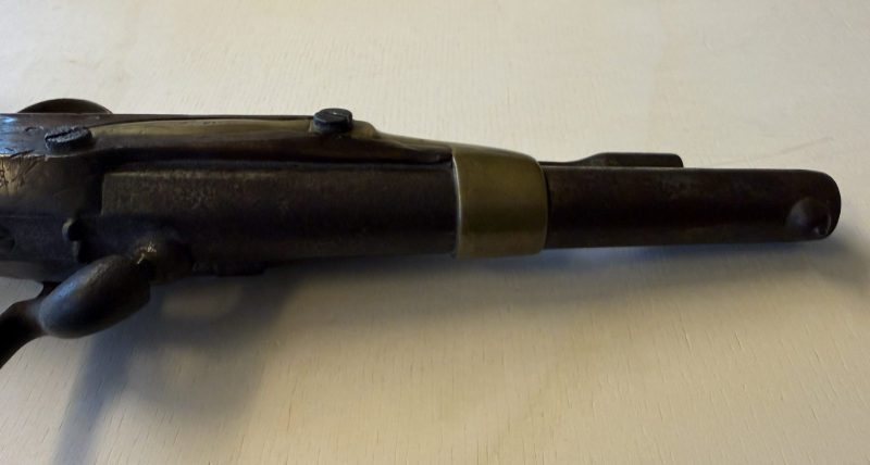 alte originale Perkussionspistole M 1822/40 S. Etienne aptiert unberührt m. Putzstock – Bild 6