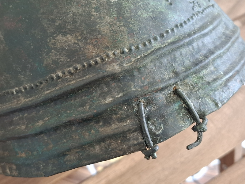 mittelalterlicher antiker Bronzehelm – Bild 5