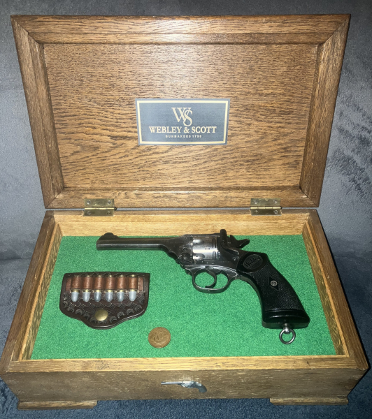 WEBLEY & SCOTT Mark IV 5" Orion Umbau PTB 257 9mm R.K. MIT SEHR VIEL DAZU – Bild 3