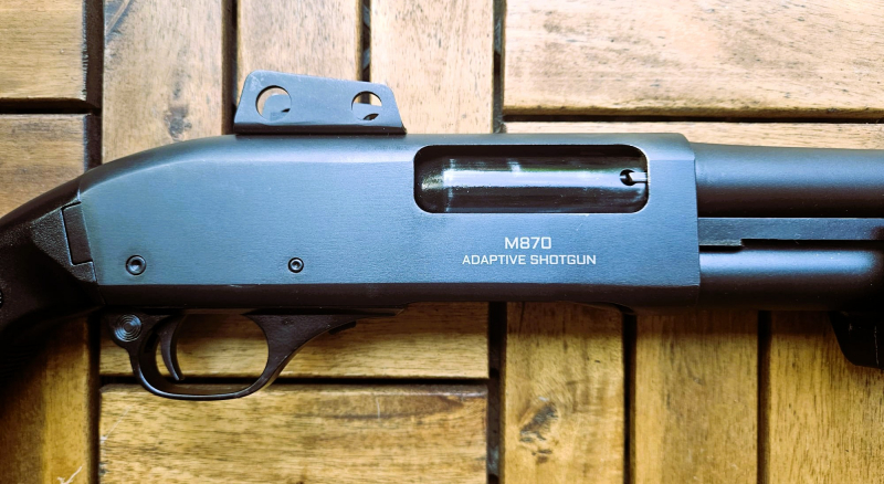 Gebrauchte Vorderschaft Repetierflinte S.D.M. M870 Kal.12/76 nachbau der Remington 870 – billede 3