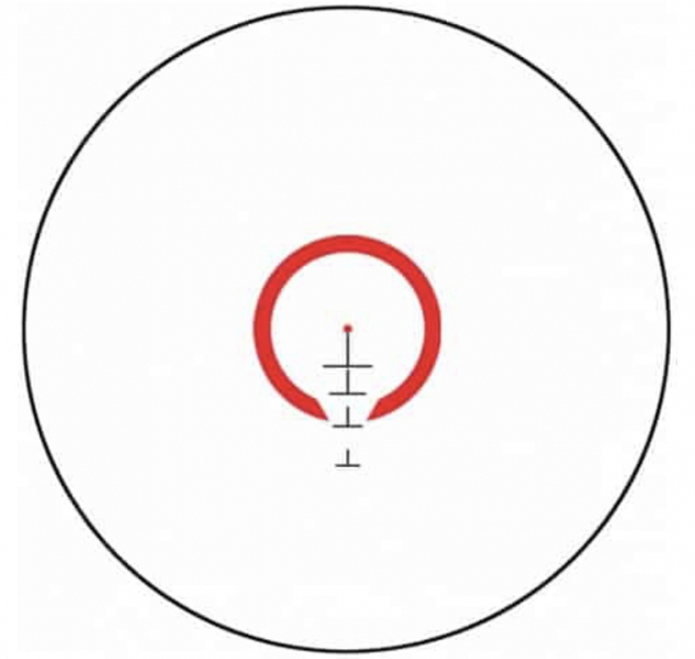 ZF Bushnell AR15 Zielfernrohr 1-4x24 FFP, BTR bel. Absehen - Drop Zone-223 – slika 3
