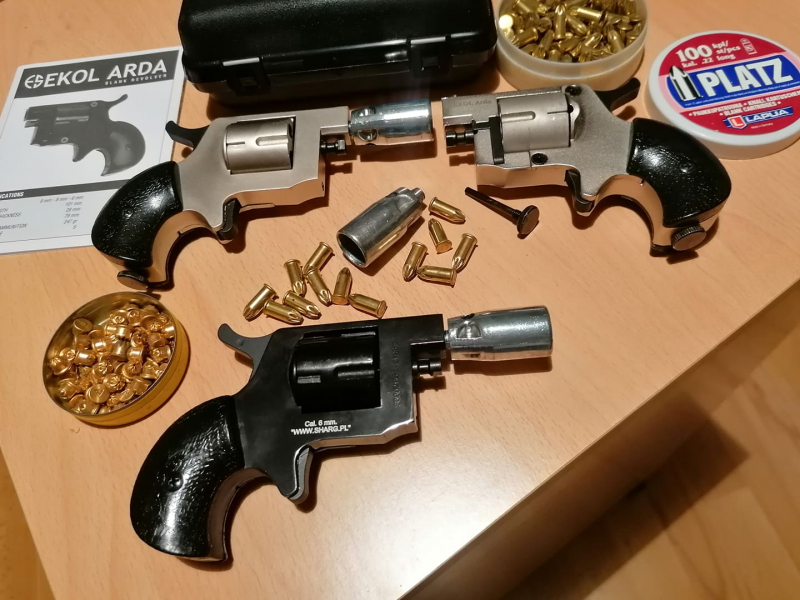 Ekol-Arda - Derringer - cal.22 Knall - Chrom Modell - Neuwertig - Nur Bedienungsanleitung – stampa 5