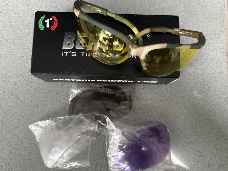 Bertoni Schießbrille mit Wechselgläsern – billede 2